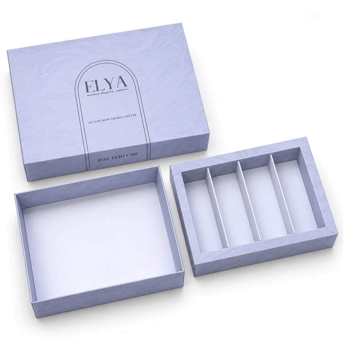 Boîte jacket (fourreau et tiroir) pour ELYA Parfum, vue 3