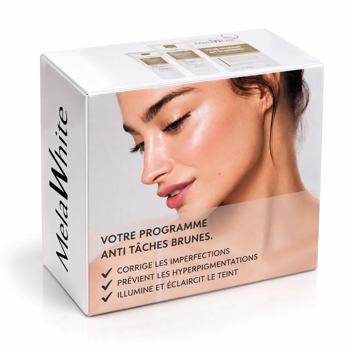 Boîte pliante imprimée pour un programme de soin du visage