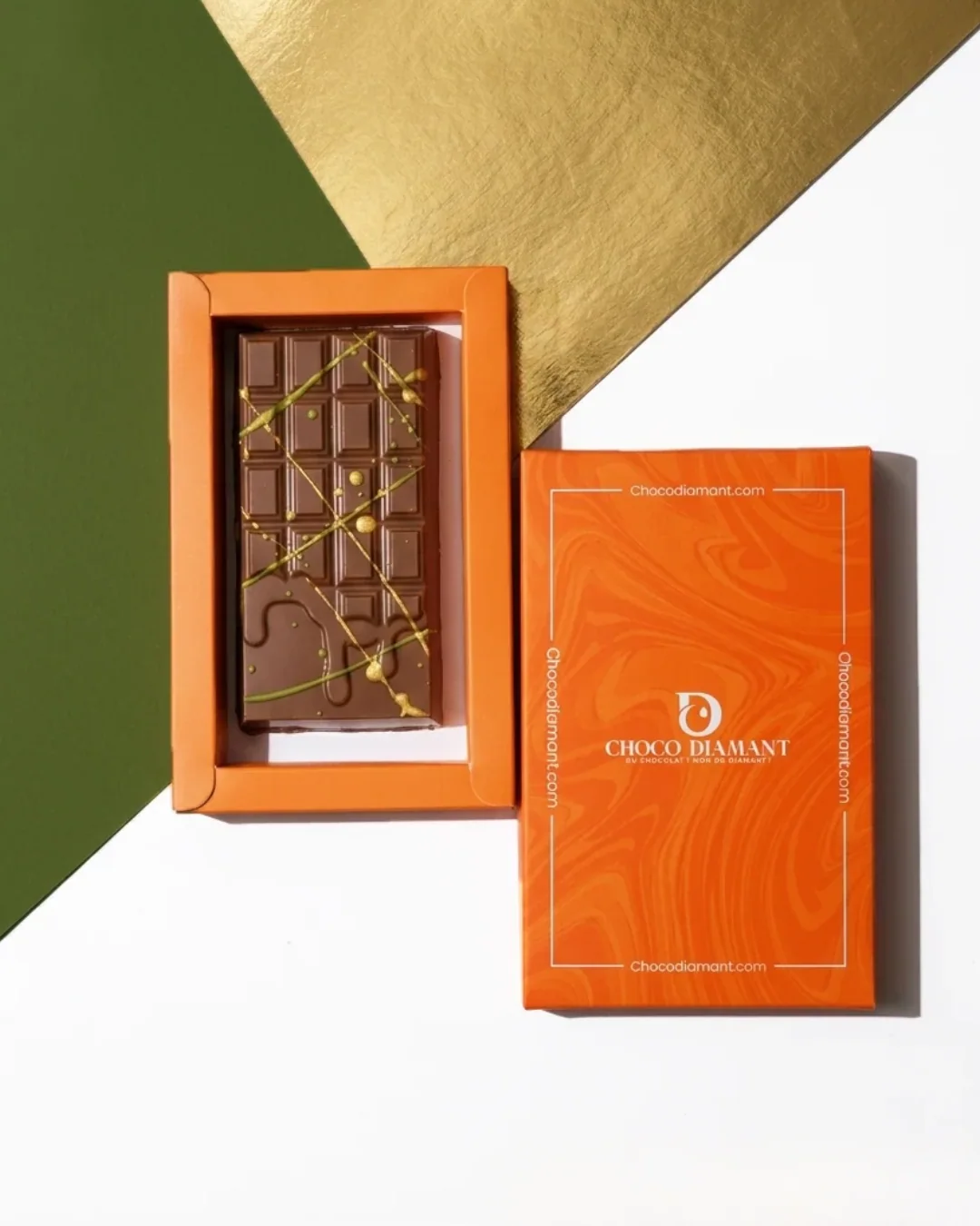 Étui ouvert et fermé pour tablette Choco Diamant